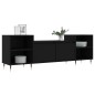vidaXL Mueble para TV madera contrachapada negro 160x35x55 cm vidaXL Mueble para TV madera contrachapada negro 160x35x55 cm