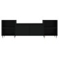 vidaXL Mueble para TV madera contrachapada negro 160x35x55 cm vidaXL Mueble para TV madera contrachapada negro 160x35x55 cm