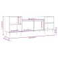 vidaXL Mueble para TV madera contrachapada negro 160x35x55 cm vidaXL Mueble para TV madera contrachapada negro 160x35x55 cm