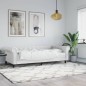 vidaXL Sofá cama con colchón cuero sintético blanco 90x200 cm vidaXL Sofá cama con colchón cuero sintético blanco 90x200 cm
