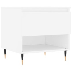 vidaXL Mesa de centro madera de ingeniería blanco 50x46x50 cm