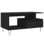 vidaXL Mesa de centro madera contrachapada negro 90x49x45 cm vidaXL Mesa de centro madera contrachapada negro 90x49x45 cm