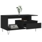 vidaXL Mesa de centro madera contrachapada negro 90x49x45 cm vidaXL Mesa de centro madera contrachapada negro 90x49x45 cm