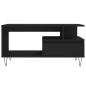 vidaXL Mesa de centro madera contrachapada negro 90x49x45 cm vidaXL Mesa de centro madera contrachapada negro 90x49x45 cm