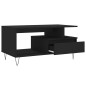 vidaXL Mesa de centro madera contrachapada negro 90x49x45 cm vidaXL Mesa de centro madera contrachapada negro 90x49x45 cm