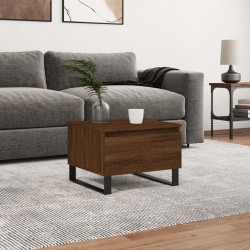 vidaXL Mesa de centro madera de ingeniería marrón roble 50x46x35 cm