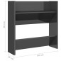 vidaXL Zapateros de pared 4 uds contrachapada gris brillo 60x18x60 cm vidaXL Zapateros de pared 4 uds contrachapada gris brillo 60x18x60 cm