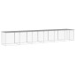 vidaXL Gallinero con techo acero galvanizado gris claro 603x98x90 cm vidaXL Gallinero con techo acero galvanizado gris claro 603x98x90 cm