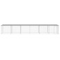 vidaXL Gallinero con techo acero galvanizado gris claro 603x98x90 cm vidaXL Gallinero con techo acero galvanizado gris claro 603x98x90 cm