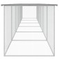 vidaXL Gallinero con techo acero galvanizado gris claro 603x98x90 cm vidaXL Gallinero con techo acero galvanizado gris claro 603x98x90 cm