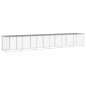 vidaXL Gallinero con techo acero galvanizado gris claro 603x98x90 cm vidaXL Gallinero con techo acero galvanizado gris claro 603x98x90 cm