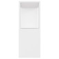 vidaXL Mueble para TV madera contrachapada blanco 80x24x63 cm vidaXL Mueble para TV madera contrachapada blanco 80x24x63 cm