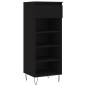 vidaXL Mueble zapatero madera contrachapada negro 40x36x105 cm