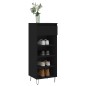 vidaXL Mueble zapatero madera contrachapada negro 40x36x105 cm