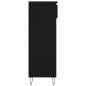 vidaXL Mueble zapatero madera contrachapada negro 40x36x105 cm