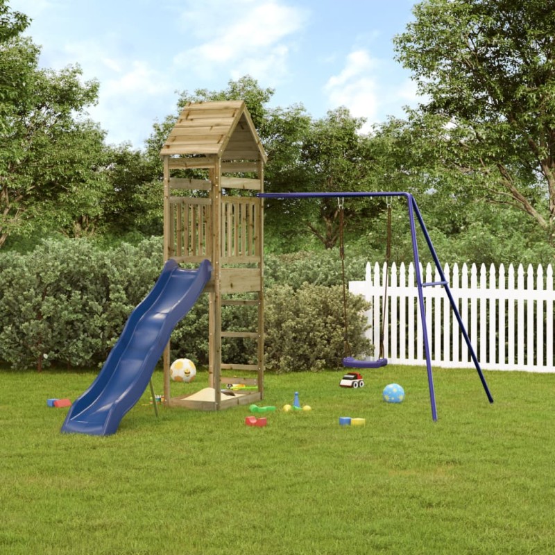 vidaXL Parque infantil de exterior madera de pino impregnada vidaXL Parque infantil de exterior madera de pino impregnada