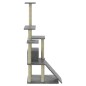 vidaXL Rascador para gatos con postes de sisal gris claro 155 cm