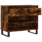 vidaXL Mueble zapatero madera contrachapada roble ahumado 70x36x60 cm vidaXL Mueble zapatero madera contrachapada roble ahumado 70x36x60 cm