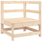 vidaXL Juego de sofás de jardín 5 piezas madera maciza de pino
