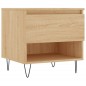 vidaXL Mesas de centro 2 uds madera ingeniería roble Sonoma 50x46x50cm