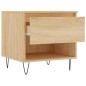 vidaXL Mesas de centro 2 uds madera ingeniería roble Sonoma 50x46x50cm