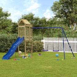 vidaXL Parque infantil de exterior madera de pino impregnada