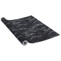 vidaXL Láminas autoadhesivas muebles PVC piedra negra 500x90 cm vidaXL Láminas autoadhesivas muebles PVC piedra negra 500x90 cm