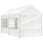 vidaXL Cenador con techo polietileno blanco 4,46x2,28x2,69 m vidaXL Cenador con techo polietileno blanco 4,46x2,28x2,69 m