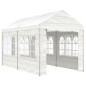 vidaXL Cenador con techo polietileno blanco 4,46x2,28x2,69 m vidaXL Cenador con techo polietileno blanco 4,46x2,28x2,69 m