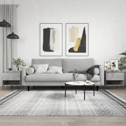 vidaXL Mesas centro 2 uds madera ingeniería gris hormigón 50x46x50 cm