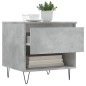 vidaXL Mesas centro 2 uds madera ingeniería gris hormigón 50x46x50 cm