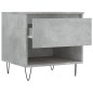 vidaXL Mesas centro 2 uds madera ingeniería gris hormigón 50x46x50 cm
