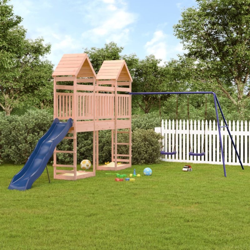 vidaXL Parque infantil de exterior madera maciza Douglas vidaXL Parque infantil de exterior madera maciza Douglas