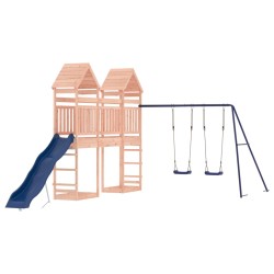vidaXL Parque infantil de exterior madera maciza Douglas