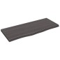 vidaXL Encimera baño madera maciza tratada gris oscuro 100x40x(2-4) cm vidaXL Encimera baño madera maciza tratada gris oscuro 100x40x(2-4) cm