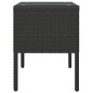 vidaXL Mesa auxiliar vidrio templado ratán sintético negro 53x37x48 cm vidaXL Mesa auxiliar vidrio templado ratán sintético negro 53x37x48 cm