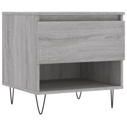 vidaXL Mesa de centro madera de ingeniería gris Sonoma 50x46x50 cm