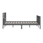 vidaXL Estructura de cama de madera maciza gris 160x200 cm vidaXL Estructura de cama de madera maciza gris 160x200 cm