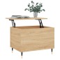 vidaXL Mesa de centro madera contrachapada roble Sonoma 60x44,5x45 cm vidaXL Mesa de centro madera contrachapada roble Sonoma 60x44,5x45 cm