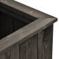 vidaXL Arriate de madera maciza de pino gris oscuro 38x41x40 cm vidaXL Arriate de madera maciza de pino gris oscuro 38x41x40 cm