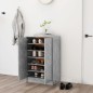 vidaXL Zapatero de madera de ingeniería gris hormigón 60x35x92 cm vidaXL Zapatero de madera de ingeniería gris hormigón 60x35x92 cm