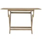 vidaXL Mesa de jardín plegable madera maciza de teca 120x70x75 cm