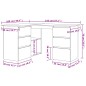 vidaXL Escritorio de esquina madera contrachapada blanco 145x100x76 cm vidaXL Escritorio de esquina madera contrachapada blanco 145x100x76 cm