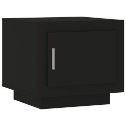 vidaXL Mesa de centro madera contrachapada negra 51x50x45 cm