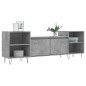 vidaXL Mueble para TV madera contrachapada gris hormigón 160x35x55 cm