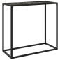 vidaXL Mesa consola vidrio templado negro 80x35x75 cm vidaXL Mesa consola vidrio templado negro 80x35x75 cm