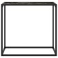 vidaXL Mesa consola vidrio templado negro 80x35x75 cm vidaXL Mesa consola vidrio templado negro 80x35x75 cm