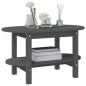 vidaXL Mesa de centro de madera maciza de pino gris 80x45x45 cm vidaXL Mesa de centro de madera maciza de pino gris 80x45x45 cm