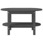 vidaXL Mesa de centro de madera maciza de pino gris 80x45x45 cm vidaXL Mesa de centro de madera maciza de pino gris 80x45x45 cm