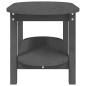 vidaXL Mesa de centro de madera maciza de pino gris 80x45x45 cm vidaXL Mesa de centro de madera maciza de pino gris 80x45x45 cm